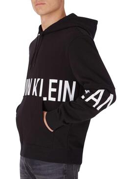 Sweatshirt Calvin Klein Blocking Logo Schwarz Herren