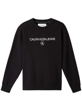 Sweatshirt Calvin Klein Archiv Schwarz für Herren