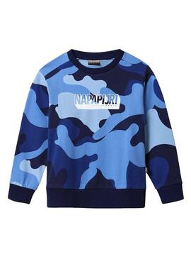 Sweatshirt Napapijri Ben Blau für Junge