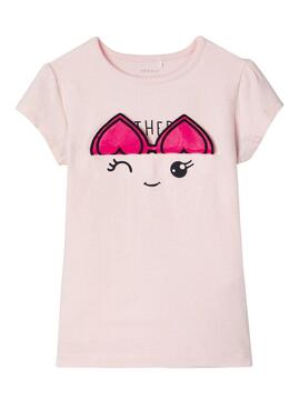 T-Shirt Name It Hapina Rosa für Mädchen