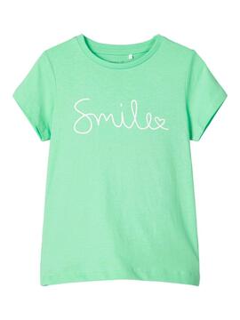 T-Shirt Name It Hallu Grün für Mädchen