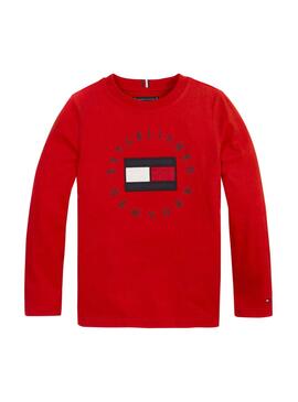 T-Shirt Tommy Hilfiger Heritage Rot für Junge