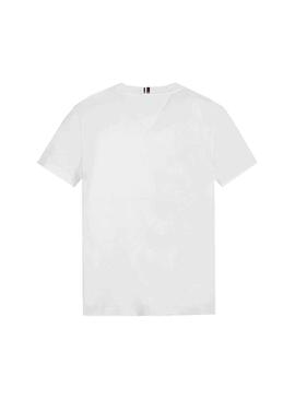 T-Shirt Tommy Hilfiger TH Logo Weiss Junge
