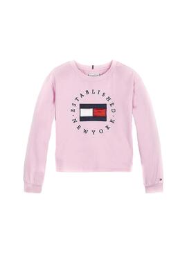 Sweatshirt Tommy Hilfiger Heritage Rosa für Mädchen