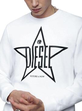 Sweatshirt Diesel S-GIR-YA White Man