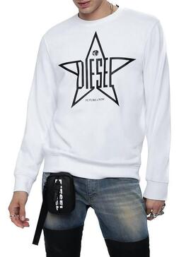 Sweatshirt Diesel S-GIR-YA White Man