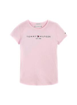 T-Shirt Tommy Hilfiger Essential Rosa für Mädchen