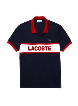 Polo Lacoste Sport Graphic Marineblau für Herren