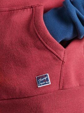 Sweatshirt Superdry Varsity Raglan Rot für Herren