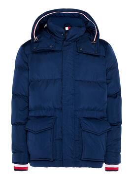 Jacke Tommy Hilfiger Down Festplatte Blau Herren