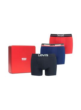 Unterhose Levis Geschenkbox Rot Blau y Schwarz