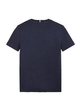 T-Shirt Tommy Hilfiger Global Marineblau für Junge