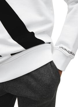 Sweatshirt Calvin Klein Monogram Weiss für Junge