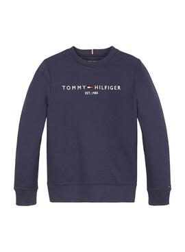 Sweatshirt Tommy Hilfiger Essential Marineblau für Junge