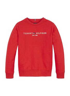 Sweatshirt Tommy Hilfiger Essential Rot für Junge