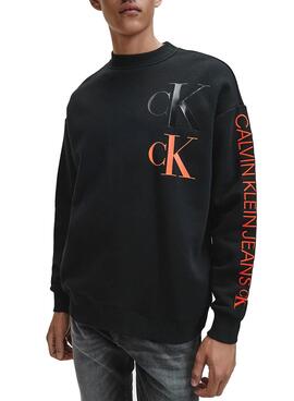 Sweatshirt Calvin Klein Eco-Serie Schwarz für Herren