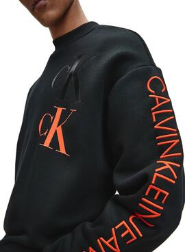 Sweatshirt Calvin Klein Eco-Serie Schwarz für Herren