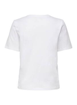 T-Shirt Only Indre Weiss für Damen