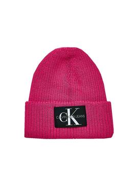 Hut Knitted Calvin Klein Rosa Mohair für Damen