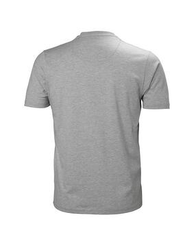 T-Shirt Helly Hansen Logo Grau