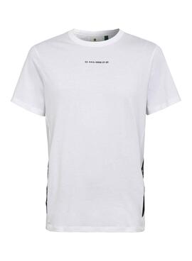 T-Shirt G-Star Sport Tape Weiss für Herren