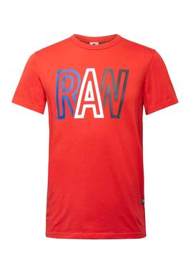 T-Shirt G-Star Raw Compact Rot für Herren