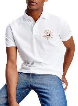 Polo Tommy Hilfiger Icon Roundal Weiss Herren