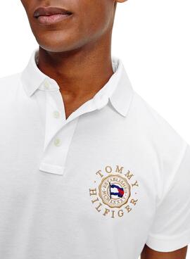 Polo Tommy Hilfiger Icon Roundal Weiss Herren