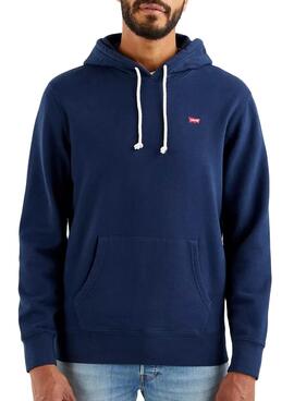 Sweatshirt Levis New Original Marineblau für Herren