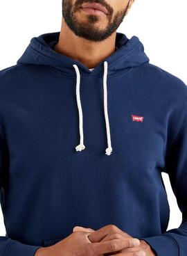 Sweatshirt Levis New Original Marineblau für Herren