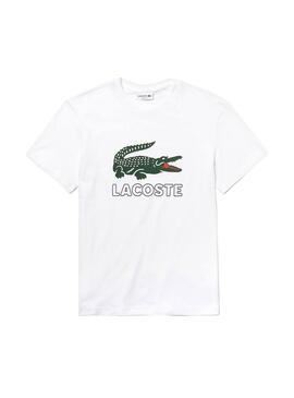 T-Shirt Lacoste TH6386 Weiße Herren