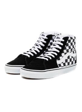Sneaker Vans Sk8-Hi Checkerboard Schwarz