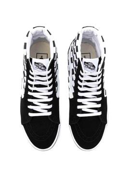 Sneaker Vans Sk8-Hi Checkerboard Schwarz