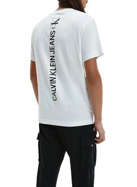 T-Shirt Calvin Klein Vertikal Weiss für Herren