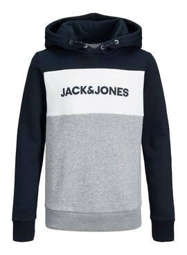 Sweatshirt Jack & Jones Elogo Marineblau für Junge