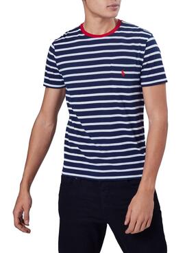 T-Shirt Polo Ralph Lauren Streifen Blau für Herren
