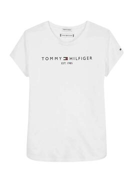 T-Shirt Tommy Hilfiger Essential Weiss für Mädchen