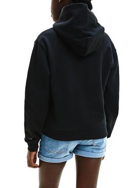 Sweatshirt Calvin Klein Monogram Schwarz für Mädchen