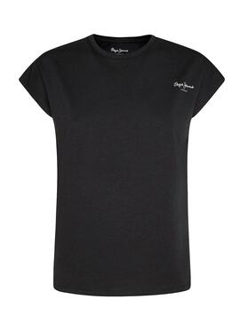 T-Shirt Pepe Jeans Bloom Schwarz für Damen