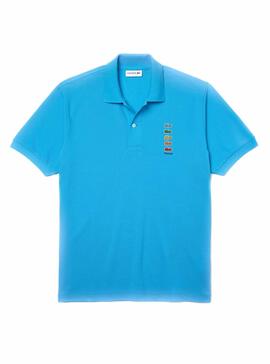 Polo Lacoste Polaroid Blau für Herren