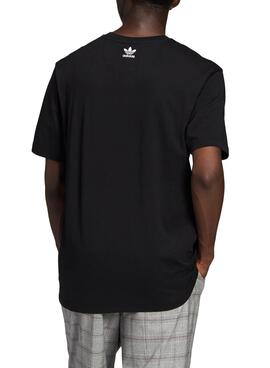 T-Shirt Adidas 3D Trefoil Schwarz für Herren