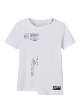 T-Shirt Name It Bandal Weiss für Junge