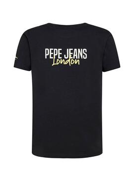 T-Shirt Pepe Jeans Conrad Schwarz für Junge
