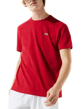 T-Shirt Lacoste Sport Basic Rot für Herren