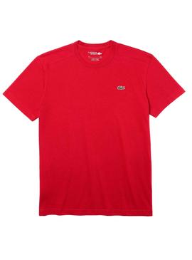 T-Shirt Lacoste Sport Basic Rot für Herren