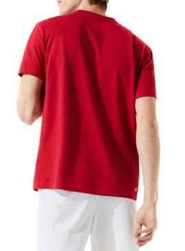 T-Shirt Lacoste Sport Basic Rot für Herren