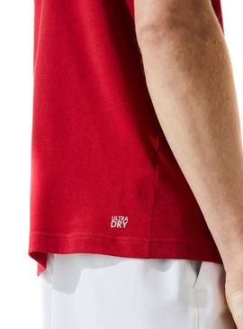 T-Shirt Lacoste Sport Basic Rot für Herren