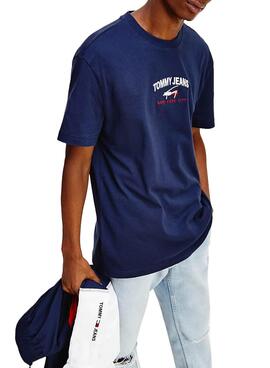 T-Shirt Tommy Jeans Timeless Marineblau für Herren
