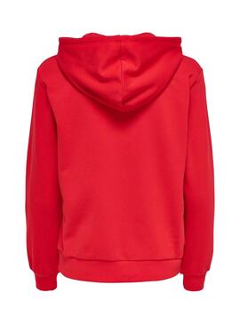 Sweatshirt Only Zita Rot für Damen