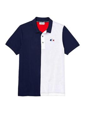 Polo Lacoste Olympics Marineblau für Herren